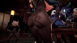 1girls amazon_position anal bengugu big_breasts big_penis black_hair bodystocking breast_grab breasts breasts_out brown_dress china_dress chinese_clothes clothed_female_nude_male colored_inner_hair cum cum_in_ass cum_in_pussy cum_inside curvy double_penetration dress earrings ejaculation eyeliner feather_hair_ornament feathers feet female female femdom footjob genshin_impact glasses gold_trim green_eyes green_hair hair_ornament heart_pasties heels high_heels high_ponytail highleg highleg_leotard hilichurl_(genshin_impact) hilichurl_mark hilichurl_mask hilichurl_tattoo hilichurls_(species) huge_cock interspecies jewelry large_breasts long_hair makeup male mmd multicolored_dress multicolored_hair multicolored_leotard multiple_boys oral orgy paizuri penetration penis ponytail pussy pussy_juice sex side_slit spitroast spread_legs standing standing_sex straight swept_bangs tagme tassel tassel_earrings thighs two-tone_hair vagina vaginal_penetration vaginal_penetration video voluptuous xianyun_(genshin_impact)
