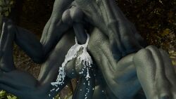 16:9 3d alien anal anal_sex balls bodily_fluids cum duo genital_fluids genitals halo_(series) hi_res ig456 kig-yar male male/male male_only male_penetrated male_penetrating male_penetrating_male microsoft penetration penis sangheili scalie sex skirmisher_(sofg) t'vaoan widescreen xbox_game_studios