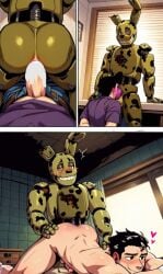 2boys age_difference ai_generated anal animatronic ass comic daddy_penetrated five_nights_at_freddy's furry gay incest male male/male male_penetrating michael_afton necrophilia oral penetration penis penis_on_face saliva son son_fucking_dad springtrap springtrap_(fnaf) young younger_penetrating_older