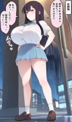 ai_generated female huge_breasts nozomi_(akitokage01) tsundere