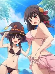 female kono_subarashii_sekai_ni_shukufuku_wo! megumin official_art tagme yunyun_(konosuba)
