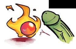 fire spirit cookie from cookie run by darkcacao98 (artist)