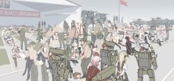 beheaded beheading corpse death dismemberment female female_death girls'_frontline gore guro male multiple_boys multiple_girls necrophilia spines