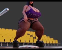 1boy 1girls 3d 3d_animation animated ball_transformation basketball bitch bitch_shirt black_hair bouncing_breasts breasts breasts_bigger_than_head choker curvy defeated_hero denim denim_shorts dragon_ball_super dragon_ball_z evil_smile female femdom fishnet_legwear fishnet_thighhighs fishnets giantess gigantic_breasts giggle goth goth_girl goth_mommy hallie_(thekid) high_heels huge_breasts male massive_breasts midriff purple_shirt shirt short_shorts shorts smile son_goku sound tagme text_on_clothing text_on_shirt thekid thick_thighs thighhighs transformation video voluptuous voluptuous_female wide_hips