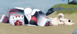1boy 1girls 3d after_sex balls big_breasts big_girl big_penis big_thighs big_white_cock breasts cum cum_drip cum_in_pussy demon_boy female flaccid_after_cumming khun_(quitynep) laying_down lying_on_back nipples penis pussy roblox robloxian self_upload shark shark_girl tagme thighs tonyrr34