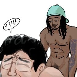 gay gay_sex glasses kai_cenat real_person screaming screaming_in_pleasure sex sex_from_behind streamers submissive submissive_male twitch yaoi zerek zerektv