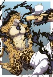 2025 anal anal_sex animal_genitalia animal_penis anthro anthro_on_anthro anthro_penetrated anthro_penetrating anthro_penetrating_anthro anthro_penetrating_male biped black_facial_hair black_hair blush bodily_fluids bottomless bottomless_anthro bottomless_male cheetah clenched_teeth closed_eyes clothed clothing colored cum cum_in_ass cum_inside cum_while_penetrated doggy_style duo ejaculation equine_genitalia equine_penis erection facial_hair felid feline from_behind_position gay genital_fluids genitals giraffe giraffid hair hat headgear headwear hi_res kaku_(one_piece) long_neck male male/male male_penetrated male_penetrating male_penetrating_anthro male_penetrating_male mammal motion_lines nude one_piece open_mouth orgasm orgasm_face penetration penile penile_penetration penis penis_in_ass rob_lucci rob_lucci_(one_piece) sex shirt simple_background tail teastuff teeth top_hat topwear white_top_hat yellow_tail