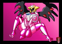 2_penises absurd_res anthro balls beverage big_balls big_breasts bimbo_anthro breasts bubble clothing dragon dragon_fruit fanta food fruit generation_4_pokemon genitals giratina gynomorph hi_res intersex ladyfoxheart latex latex_clothing latex_skinsuit legendary_pokemon multi_genitalia multi_penis mythological_creature mythological_scalie mythology nintendo penile_spines penis plant pokemon pokemon_(species) scalie seed skinsuit soda soda_suit solo tight_clothing transformation