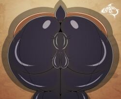 anthro anus anus_outline ass bat bent_over big_butt biped black_bodysuit black_clothing black_skinsuit bodysuit camel_toe clothing faceless_character female glory_wall hi_res huge_butt mammal puffy_anus rear_view renegade-157 rouge_the_bat sega shadow short_tail skinsuit solo sonic_(series) sonic_the_hedgehog_(series) tail text thick_thighs through_wall tight_clothing wide_hips