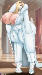 blonde_female blonde_hair blue_eyes breasts breasts_out female female_only hellfire_club hellfire_gala large_breasts marvel marvel_comics nipples tits_out ultiblackfire white_queen x-men