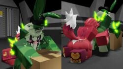 2boys anal anal_sex animated blowjob buttplug caught caught_in_the_act cum cum_in_ass cum_inside eating_ass face_fucking from_behind furry furry_only gootraxian hazzy_(kaiju_paradise) kaiju_paradise longer_than_one_minute murrcrawler nightcrawler_(kaiju_paradise) nuclear_rabbit_(kaiju_paradise) oral oral_sex rabbit rabbit_ears rabbit_tail rimjob rimming rimming_male roblox robloxian sound sound_effects sucking_penis tagme teasing video