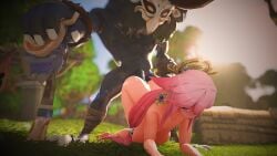 1boy 1futa 1girls 3d anal anal_insertion anal_sex ass ass_up big_ass big_balls big_butt big_penis big_thighs black_body doggy_style female futanari grass head_down_ass_up huge_balls huge_butt huge_cock intersex light-skinned_female light-skinned_futanari light_skin male mitachurl nature nature_background nude nude_female nude_futa nude_futanari nude_male outdoor_sex outdoors outside_sex patreon pink_hair png raped raped_by_enemy raped_by_monster rusyax size_difference sunlight sunny tagme twitter yae_miko yae_miko_(genshin_impact)