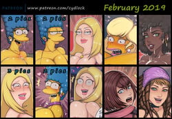 2019 alternate_costume american_dad busty censored cum curvy cydlock disney family_guy female female_only francine_smith fun_shaundi kairi kingdom_hearts marge_simpson patreon saints_row saints_row_2 shaundi square_enix the_simpsons titania_(the_simpsons)