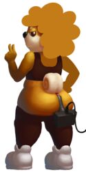 afro aliasing alpha_channel anthro atari atari_2600 backside canine chubby crop_top curled_tail cute dat_ass footwear hand_on_hip high_tops hot_dogging joystick looking_at_viewer looking_back naughty_face orange_fur orange_hair pakobutt presenting_ass shoes sneakers tank_top teapot teasing thick_thighs thighhighs thong unfinished v voluptuous wide_hips