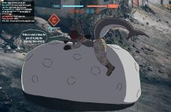 angry_prey anthro battlefield battlefield_6 belly big_belly chat chat_box clothing cruel_pred digestion digestion_implied digestion_noises eviltoaster eviltoaster05 femboy group hi_res human lying machine male male/male male_pred mammal mass_vore military military_uniform on_front on_top_of_belly protogen shark_tail struggling struggling_prey suspended_by_belly uniform unwilling_prey vore