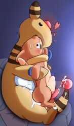 absurd_res ampharos anal anal_sex balls blush bodily_fluids buizel cum cum_drip cum_inside cum_on_tail cumshot dripping duo ejaculation feylos furniture generation_2_pokemon generation_4_pokemon genital_fluids genitals half-closed_eyes heart_symbol hi_res hug interspecies kissing male male/male narrowed_eyes nintendo penetration penile penile_penetration pokemon pokemon_(species) sex size_difference sofa sofa_sex stomach_bulge tail