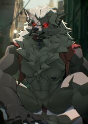 anthro bodily_fluids breasts canid canine collar cowgirl_position deadlock duo erection falcrus fangs female female_focus female_penetrated first_person_view from_front_position fur genital_fluids hair hi_res male male/female male_penetrating male_penetrating_female male_pov mammal muscular muscular_anthro muscular_female mythological_canine mythological_creature mythology on_bottom on_top penetration red_eyes sex silver_(deadlock) teeth tongue tongue_out vaginal_fluids valve werecanid werecanine werecreature werewolf white_body white_fur white_hair