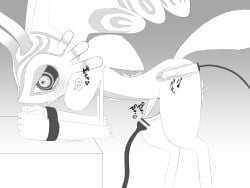 2022 ahab_null alien anal anal_sex anthro antlers arms_tied biped black_and_white black_sclera blush blush_lines bodily_fluids bound chest_tuft chinchilla chinchillid countershade_torso countershading cuff_(restraint) dialogue digital_drawing_(artwork) digital_media_(artwork) digitigrade dildo dildo_in_ass dildo_insertion dildo_vibrator erection fecto_elfilis fluffy fluffy_tail genital_fluids genitals handcuffed handcuffs head_wings heart_symbol hi_res horn huge_wings inside internal internal_anal interrobang japanese_text kirby_(series) kirby_and_the_forgotten_land leaking_precum leaning leaning_forward leaning_on_object male mammal metal_cuffs monochrome mouthless multicolored_eyes narrowed_eyes neck_tuft nintendo object_in_ass penetration penile penis penis_milking penis_milking_machine precum pupils restraints rodent sex_toy sex_toy_in_ass sex_toy_insertion side_view simple_background solo speech_bubble tail tapering_penis text translation_request tremble_spikes tuft unusual_wing_placement vibrator white_background wings x-ray_view