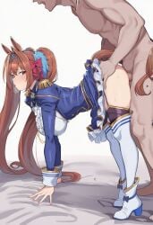 ai_generated crouching daiwa_scarlet_(umamusume) female penis_in_pussy sex sex_from_behind umamusume umamusume_pretty_derby