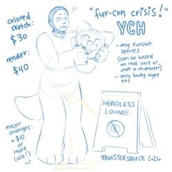 absurd_res accident ambiguous_gender bodily_fluids clothing costume desperation embarrassed furry fursuit fursuit_head fursuiter genital_fluids hi_res human humanoid mammal mascot rroostersauce solo surprised urine urine_on_ground urine_pool urine_stream wetting