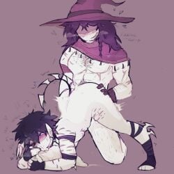 adult anal_sex ass ass_grab azure_(forsaken) backshots bodily_fluids body_hair buff canon_couple censored_penis chest_hair cum doggy_style dominant_male feet forsaken_(roblox) gay_domination gay_male gay_sex intersex intersex_penetrated katpawzee male moaning muscular_male nonbinary nudity pillow_grab roblox roblox_game robloxian scars self_harm_scars self_upload thighs thrusting_into_ass tight_pussy topless transgender two_time watermark white_skin