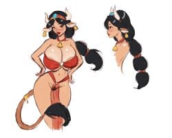 1001_nights 1girls aj_dinorokski aladdin aladdin_(1992_disney_film) animal_humanoid anthro arabian arabian_female ass big_ass big_breasts big_thighs bovid bovid_humanoid bovine bovine_humanoid breasts breasts_bigger_than_head cow_ears cow_girl cow_horns cow_humanoid cow_tail curvaceous curvy curvy_figure dark-skinned_female dark_skin digital_media_(artwork) disney disney_princess female female_only hips holstaurus horns hourglass_figure hucow huge_ass huge_breasts huge_thighs humanoid large_ass large_breasts large_thighs legs mature mature_female olive_skin princess princess_jasmine princess_jasmoo slim_waist tail thick thick_hips thick_legs thick_thighs thighs udderscomix voluptuous waist wide_hips wide_thighs