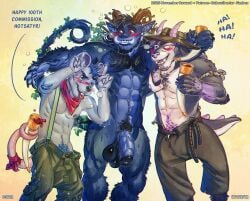 abs alcohol anthro athletic athletic_anthro balls barbell_piercing beard beverage big_balls big_penis blush blush_lines bodily_fluids body_hair bovid bracelet branch branch_horn buckteeth caprine caprine_demon celtic celtic_mythology chest_fur chest_hair claws clothed clothing demon demon_humanoid demonic detailed digital_media_(artwork) dragon drop drunk drunk_sex ear_piercing ear_ring ears_up ejaculation english_text erect_tail erection european_mythology facial_hair fairy_tales fantasy fantasy_world faun finger_claws foreskin fur gay gay_male genital_fluids genitals goat_demon group group_nudity group_sex hair horn horn_grab hotsatyr huge_balls huge_cock humanoid humanoid_genitalia humanoid_penis humanoid_pointy_ears ivy_(plant) jewelry lagomorph larger_male leaf leaking_precum leaves_on_body leporid light lying male male/male mammal mullet murid murine muscular muscular_anthro muscular_male mythical mythological_creature mythological_scalie mythology nature nature_background nature_spirit neck_collar nipple_barbell nipple_piercing nipples nude on_front open_mouth party party_hard party_sex pecs penile penis penis_size_difference piercing plant plant_horn pointy_ears precum precum_string pseudo_horn pubes rabbit rabbit_ears rat rat_tail ring_piercing rodent saggy_balls satyr scalie scarf sex shaved_balls simple_background size_difference smaller_male smile substance_intoxication sunlight sunrise suspenders tail tail_tuft teeth text tongue tongue_out trio trio_focus tuft tusks vein veiny_arms veiny_penis wine yaoi