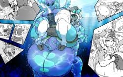 anal anal_orgasm anal_sex anthozoan anthro balls big_balls big_penis blu_(bludoe) bodily_fluids cnidarian cum cum_inside cum_while_penetrated deer dirtyrockpool duo ejaculation femboy genital_fluids genitals hands-free hi_res huge_balls huge_cock hyper hyper_balls hyper_genitalia hyper_penis inflation kidnapping male male/male mammal marine orgasm penetration penis rockpool sea_anemone sex tentacle underwater underwater_sex water