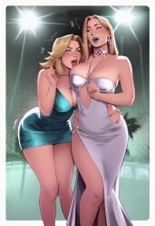 2girls ai_generated ass big_ass big_breasts big_thighs blonde_female blonde_hair breasts chest curvaceous curvy curvy_figure digital_media_(artwork) emma_frost fantastic_four female hellfire_club hips hourglass_figure huge_ass huge_breasts huge_thighs invisible_woman large_ass large_breasts large_thighs legs light-skinned_female light_skin marvel marvel_comics mature mature_female mature_figure mutant mutant_(marvel) phophopho slim_waist sue_richards sue_storm thick thick_hips thick_legs thick_thighs thighs voluptuous voluptuous_female waist white_queen wide_hips x-men