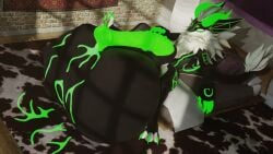 16:9 3d_(artwork) 4k absurd_res animal_genitalia animal_penis anthro balls big_balls big_penis black_body black_fur blender_(artwork) blender_cycles_(artwork) bodily_fluids bulge cock_vore cum digital_media_(artwork) equine_genitalia equine_penis fur genital_fluids genitals glowing glowing_eyes hair hi_res huge_balls hyper hyper_balls hyper_genitalia male nude penile penis raaldriel smile solo solo_focus struggling struggling_prey tail unknow_(artist) vore white_body white_fur wicker wickerbeast widescreen