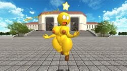 1girls 3d 3d_(artwork) alternate_version_available anthro big_breasts big_thighs breasts brown_shoes curvy female female_only kabalmystic_(style) mario_(series) mario_and_luigi_(series) naked naked_with_shoes_on nintendo nipples nude outdoors pussy shocked shoes solo starlow starlow_with_a_body text thhypercombine12 thick thick_hips thick_thighs thighs wide_hips