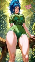 1girls ai_generated animated big_breasts blue_hair curvy female female_only huge_breasts king_of_fighters leona_heidern light-skinned_female light_skin long_hair looking_at_viewer military pale-skinned_female pale_skin tagme video voluptuous voluptuous_female wide_hips