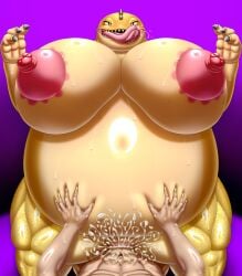 animal_genitalia anthro anthro_penetrated areola balls_deep big_breasts bodily_fluids breasts censored cloaca cloacal cloacal_penetration cowgirl_position cum cum_in_cloaca cum_inside dragon_quest duo female female_focus female_on_human female_penetrated first_person_view flat_chested from_front_position genital_fluids genitals gotobeido hi_res huge_breasts human human_on_anthro human_penetrating human_penetrating_anthro human_penetrating_female human_pov interspecies jargon male male/female male_human male_on_anthro male_penetrating male_penetrating_anthro male_penetrating_female male_pov mammal monster mosaic_censorship nipples obese on_bottom on_top overweight overweight_female penetrating_pov penetration penile penile_penetration penis_in_vagina sex square_enix tongue tongue_out vaginal_penetration