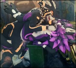 3d_(artwork) absurd_res ambiguous_gender anal anal_sex anthro backstreet blender_(artwork) bodily_fluids crying cum cum_drip cum_inside deuzear digital_media_(artwork) dominant dripping dumpster duo ejaculation erection forced fur genital_fluids genitals hi_res knife knife_play knife_to_throat lill_esp lill_espion looking_at_another looking_pleasured makeup male male/male male_penetrated male_penetrating mascara mascara_smear nardoragon nude open_mouth penetration penile penis questionable_consent rape rape_face running_makeup running_mascara sadism scared sex shocked smile tears tongue weapon