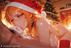 1boy 1boy1girl 1girls ai_art ai_generated ass big_ass big_breasts big_butt big_thighs breasts christmas christmas_clothing christmas_decorations christmas_hat christmas_headwear christmas_lights christmas_outfit christmas_tree curvaceous curvaceous_female curvaceous_figure curves curvy curvy_body curvy_female curvy_figure curvy_hips female male nami_(one_piece) one_piece orange_eyes orange_hair queenary short_hair sole_female tattoo tattoo_on_arm tattoo_on_shoulder tattooed_arm tattoos thick thick_ass thick_hips thick_legs thick_thighs thighhighs thighs voluptuous voluptuous_body voluptuous_female wide_ass wide_hipped_female wide_hips