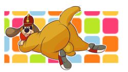 anus anus_peek arms_crossed ass ass_focus backsack balls balls_bigger_than_penis beagle big_balls big_testicles bow_tie bowtie brown_body brown_fur butt_focus canid canine cock crossed_arms dick digital_media_(artwork) domestic_dog fleegle_(banana_splits) floppy_ears footwear genitals hanna-barbera hat joesanchez large_balls large_testicles laying_down laying_on_stomach looking_at_viewer looking_back_at_viewer lying lying_down lying_on_stomach male_anus male_ass male_ass_focus male_butt male_butt_focus on_belly on_stomach part_of_a_set patterned_background penis pink_anus pink_tongue png red_bow_tie red_bowtie red_hat red_shoes shoes simple_background smile smiling sneakers tail tan_snout testicles the_banana_splits tongue tongue_out white_background