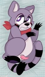 1boy absurd_res anthro anthro_male anthro_only anthro_solo balls bandana bandana_on_neck bandana_only bandanna_on_neck bandanna_only bed bed_sheet bed_sheets bedsheets black_feet black_hands blush body_pillow_design cock dakimakura dakimakura_(medium) dakimakura_design dick digital_media_(artwork) felixmcfurry furry furry_male furry_only furry_solo genitals hi_res highres indigo_park lavender_fur laying_down laying_on_back lidded_eyes lying lying_down lying_on_back male male_anthro male_furry male_only markings markings_(fur) neckerchief neckerchief_only no-human no_human no_humans non-human non-human_only old_art on_back on_bed only_furry only_male penis pink_penis png purple_body purple_eyes purple_eyes_male purple_fur purple_pawpads raccoon rambley_(indigo_park) rambley_raccoon red_bandana red_bandanna red_neckerchief solo solo_anthro solo_furry solo_male striped_tail submissive submissive_anthro submissive_male tail tentacle_penis testicles video_games