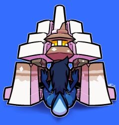 2026 anthro blue_body blue_hair blue_scales cunnilingus duo elemental_creature female female_on_top garganacl generation_9_pokemon grey_body hair larger_female leg_grab lizard looking_down male male/female male_on_bottom mineral_fauna motion_lines nintendo nude on_bottom on_top oral orange_sclera pokemon pokemon_(species) rear_view reptile scales scalie sex size_difference smaller_anthro smaller_male tan_body thigh_grab ulti_(ultilix) ultilix vaginal_penetration yellow_eyes