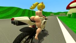 1girls 3d 3d_(artwork) alternate_version_available ass back backboob barefoot big_ass big_breasts big_butt big_thighs blue_eyes breasts bubble_ass bubble_butt crown curvy dat_ass earrings female female_only high_ponytail kabalmystic_(style) light-skinned_female light_skin lips lipstick looking_back mario_(series) mario_kart motorcycle naked nintendo nude outdoors pink_lipstick ponytail princess_peach racetrack riding_motorcycle riding_vehicle solo thhypercombine12 thick thick_ass thick_butt thick_hips thick_thighs thighs tied_hair vehicle wide_hips