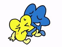algebralien battle_for_dream_island bfb bfdi blushing fingering four_(bfb) object_shows spooncicle_(artist) the_power_of_two tpot x_(bfb)
