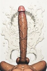 1boy 1man after_masturbation ai_generated balls big_balls big_glans big_penis cum cum_everywhere excessive_cum first_person_view furrypornaddiction glans huge_balls huge_cock human human_only hyper hyper_penis legs long_penis looking_at_penis male male_only penis penis_bigger_than_body penis_bigger_than_torso penis_only pov pubes simple_background solo solo_human solo_male tan_skin thick_penis veiny_penis very_long_penis