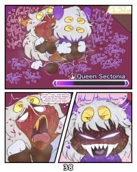 2_horns absurd_res arachnid arthropod comic dark_body dark_skin dark_taranza duo female gameplay_mechanics grabbing_sheets grey_hair gui hair health_bar hi_res horn kirby:_triple_deluxe kirby_(series) kittipaws male male/female moan nintendo onomatopoeia penetration penile penile_penetration penis_in_vagina queen_sectonia queen_sectonia_(original_form) sex sharp_teeth sound_effects spider spidr taranza teeth text thought_bubble tremble_spikes unusual_anatomy unusual_eye_placement vaginal_penetration