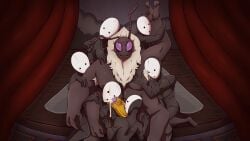 absurd_res alien ambiguous_gender anthro armpit_fetish armpit_hair armpit_play armpit_sniffing armpit_worship arthropod bee bodily_fluids body_hair body_worship bukkake cum cum_drip cum_on_face cum_on_penis cumshot dripping ejaculation foreskin genital_fluids genital_worship genitals group hands-free hi_res hug hugging_another hugging_from_behind hymenopteran insects intersex intersex/male male mask miel_the_bumblebee monster muscle_size_difference muscle_worship muscular nervous nervous_look nervous_sweat nipple_piercing nipples pathologic_(series) pathologic_3 penile penis penis_worship piercing raccoongarbage size_difference size_play small_dom_big_sub sniffing softbeeplease stage stage_curtains sweat tragedian_(pathologic) wearing_mask worship worship_play