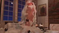 1futa 3d animated balls balls_bigger_than_head big_breasts breasts ceraph_keilah couch cum cum_flood ejaculation erect_penis erection excessive_cum futanari huge_balls huge_cock hyper hyper_balls hyper_penis kaine_(nier) light-skinned_futa light_skin masturbation nier nier_replicant nude nude_futa penis sitting sitting_on_own_balls solo sound tagme testicles video white_hair