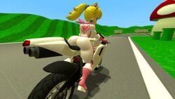 1girls 3d 3d_(artwork) alternate_version_available ass back backboob big_ass big_breasts big_butt big_thighs blue_eyes bodysuit boots breasts bubble_ass bubble_butt crown curvy dat_ass earrings female female_only gloves high_ponytail kabalmystic_(style) light-skinned_female light_skin lips lipstick looking_back mario_(series) mario_kart mario_kart_wii mario_raceway motorcycle nintendo outdoors pink_boots pink_gloves pink_lipstick ponytail princess_peach princess_peach_(aero) racetrack racing_suit riding_motorcycle riding_vehicle solo thhypercombine12 thick thick_ass thick_butt thick_hips thick_thighs thighs tied_hair vehicle white_bodysuit wide_hips