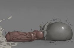 absurd_res ace0t0nic animal_genitalia animal_penis anthro balls big_balls big_penis bodily_fluids cum dinosaur dromaeosaurid ejaculation emanata equine_genitalia equine_penis erection excessive_cum excessive_genital_fluids femboy genital_fluids genitals grey_background hi_res huge_balls huge_cock hybrid_genitalia hybrid_penis hyper hyper_balls hyper_genitalia hyper_penis knot knotted_equine_penis knotted_penis male nude penis prehistoric_species pupils reptile saurischian scalie simple_background slit_pupils solo standing tail theropod thick_thighs velociraptor wide_hips