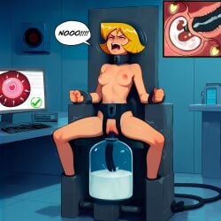 1girls ai_generated angry artaeum artificial_insemination blonde_hair blush bondage bound bound_ankles bound_neck bound_to_chair bound_waist bound_wrists breeding_slave captured captured_heroine clenched_hands clover_(totally_spies) computer crying cum cum_in_pussy cum_in_uterus cum_inside female female_only forced forced_impregnation forced_insemination glowing_ovaries heroine_in_trouble hose implied_impregnation impregnation indoors keyhole laboratory medium_breasts neck_shackle nipples nude object_in_pussy object_in_uterus object_insertion open_mouth ovaries ovum_with_heart pussy rape restrained screaming semen_tank shackled shaved_pussy short_hair sitting solo sperm_cell sperm_meets_ovum spread_legs stationary_restraints steel_bondage struggling text text_bubble tight_bondage totally_spies uncensored unwanted_impregnation uterus_penetration vaginal_penetration x-ray