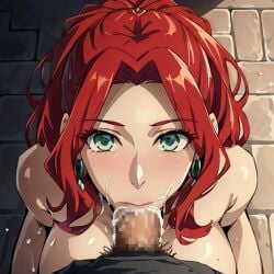 ai_generated blowjob cum cum_in_mouth fellatio malty_s_melromarc oral oral_sex pov red_hair the_rising_of_the_shield_hero tripogibeli