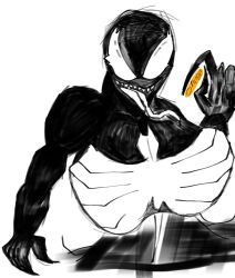 0range0rengi 1girls 2d female large_breasts marvel marvel_comics rule_36 rule_63 she-venom spider-man_(series) venom venom_(marvel)