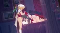 3d defeated flandre_scarlet futanari reasship reimu_hakurei remilia_scarlet spitroast tagme touhou video